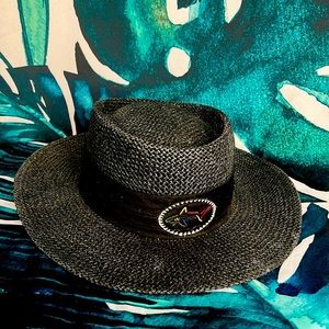 greg norman straw golf hat